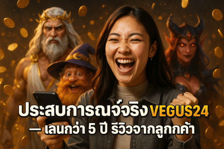 ประสบการณ์จริง VEGUS24 เล่นกว่า 5 ปี รีวิวจากลูกค้า